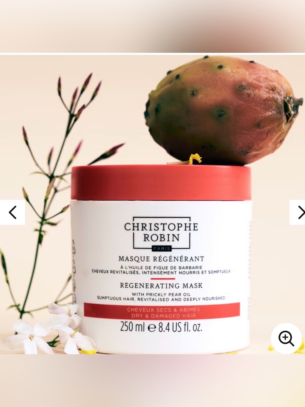 Christophe Robin Regenerating Hair Mask - Red/White